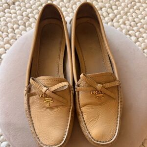 Prada Leather Loafers 37